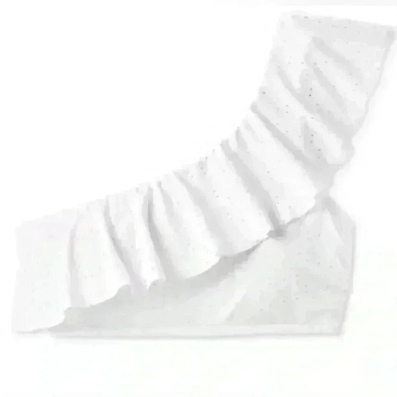 🆕White Ruffle Bikini  Top - Picture 7 of 13